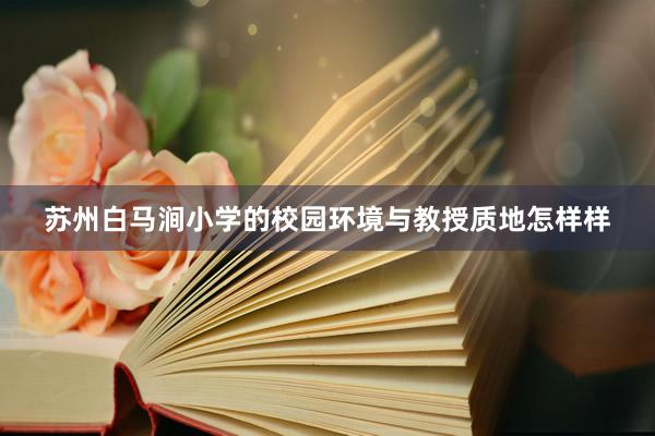 苏州白马涧小学的校园环境与教授质地怎样样